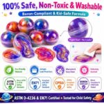 Galaxy Slime Balls Set color and texture detail