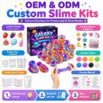 Galaxy Slime Balls Set clay and sand material detail
