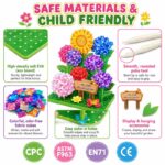 Garden Flowers Poke Art Kit size and dimensions