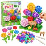 Garden Flowers Poke Art Kit front view