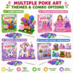 Garden Flowers Poke Art Kit craft material detail