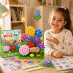 Garden Flowers Poke Art Kit kit contents view