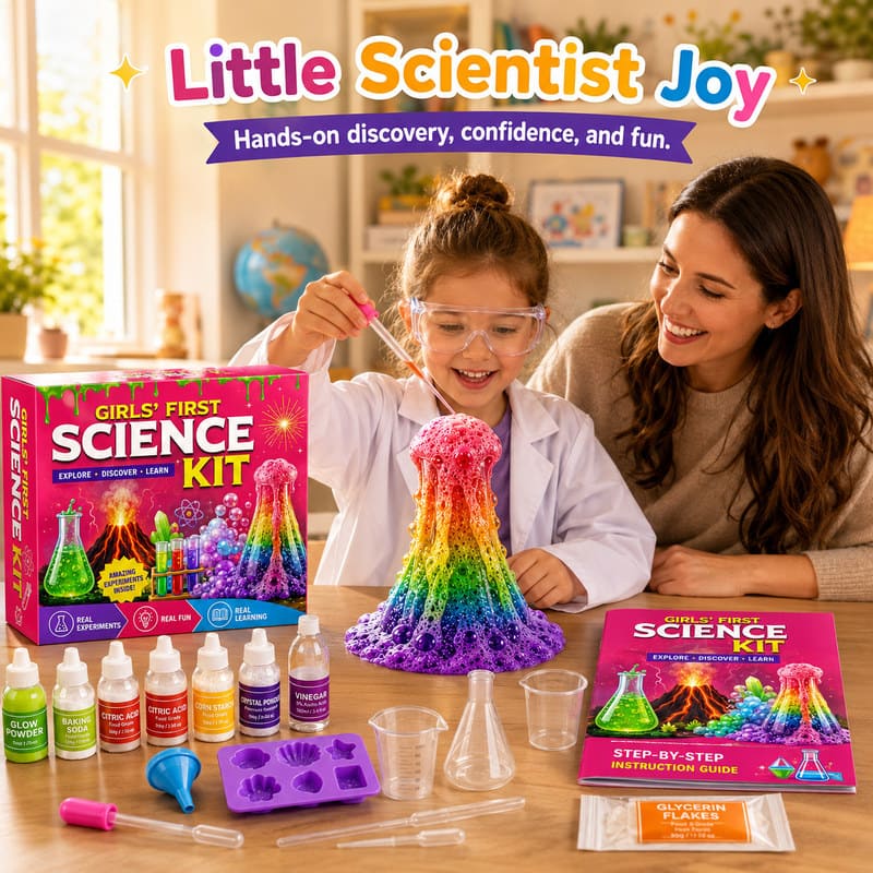 Girls First Science Experiment Kit completed puzzle view