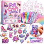 Girls Sparkle Foil Sticker Kit front view