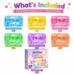 Glitter Squishy Fidget Set kit contents view