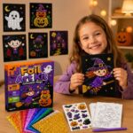 Halloween Foil Art Kit finished craft example