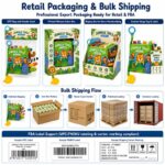 Jungle Tails Baby Fabric Activity Book custom design detail