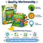 Jungle Tails Baby Fabric Activity Book waterproof material detail