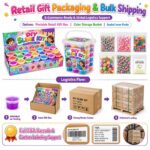 Kids DIY Slime Kit molds and tools detail
