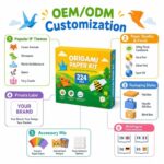 Kids Origami Paper Kit craft material detail