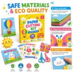 Kids Paper Cutting Kit tools and accessories detail