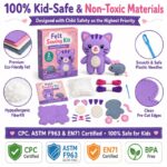 Kitten Plush Felt Sewing Kit tools and accessories detail