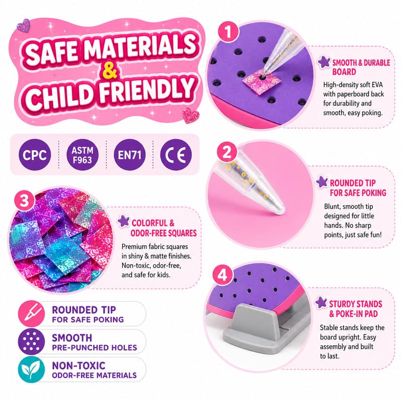 Magical Princess Poke Art Kit tools and accessories detail