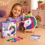 Magical Unicorn Poke Art Kit finished craft example