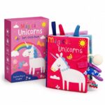 Magical Unicorns Baby Soft Cloth Book front view