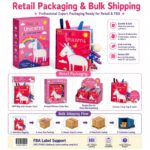 Magical Unicorns Baby Soft Cloth Book custom design detail