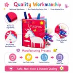 Magical Unicorns Baby Soft Cloth Book waterproof material detail