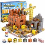 Magnetic Construction Blocks City Set front view