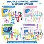 Magnetic Figure Building Set custom artwork detail