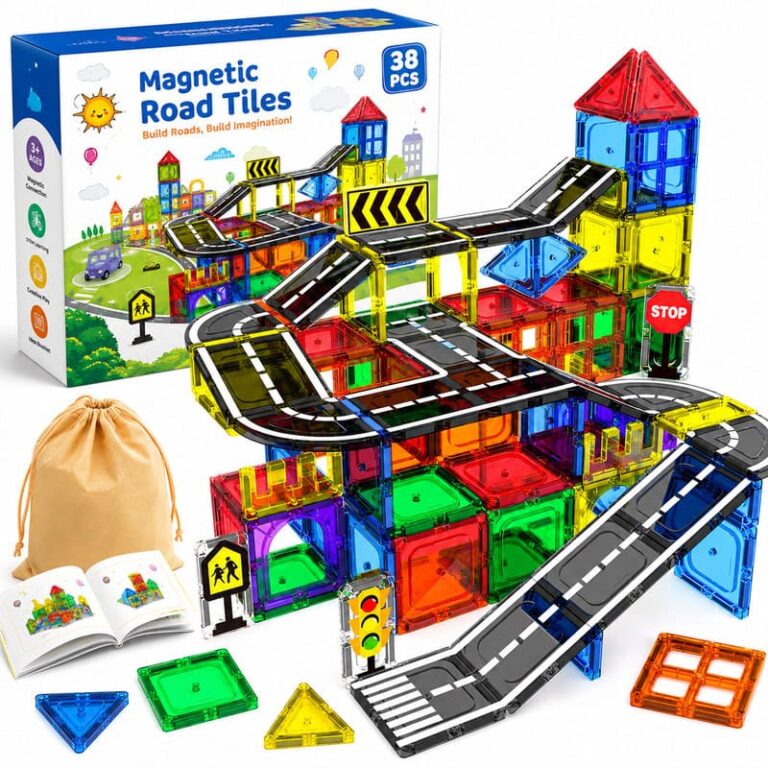 Magnetic Road Tiles Playset product image
