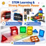 Magnetic Road Tiles Playset size and dimensions