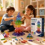 Magnetic Sticks and Balls Building Set completed puzzle view