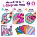 Mandala Foil Art Craft Set size and dimensions