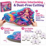 Mermaid Paper Puzzle printing detail