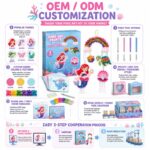 Mermaid Poke Art Kit Craft Set craft material detail