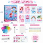 Mermaid Poke Art Kit Craft Set kit contents view