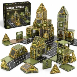 Military Base Magnetic Tiles Set product image