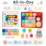Montessori Sensory Blocks Activity Set kit contents view