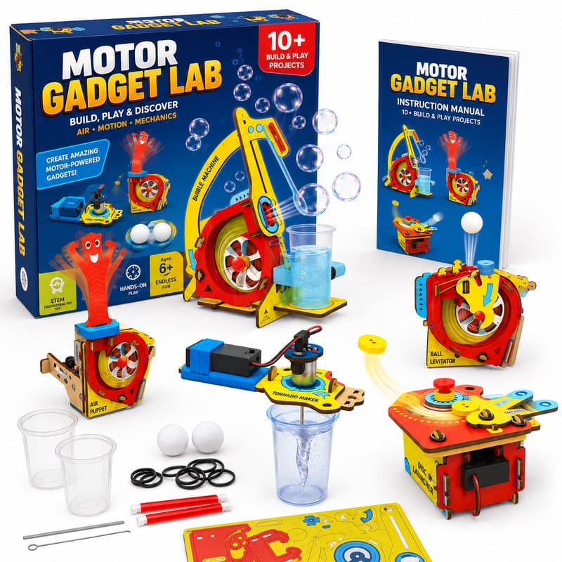 Motor Gadget Engineering Science Kit front view