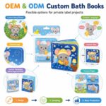 Custom Mouse Friends Bedtime Baby Bath Book – Waterproof Soft Book interactive feature detail