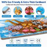 Noahs Ark Floor Paper Puzzle printing detail