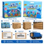 Ocean Adventure Foil Art Kit activity step detail