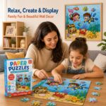 Ocean Adventure Paper Puzzle Set completed puzzle view