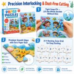 Ocean Adventure Paper Puzzle Set size and dimensions