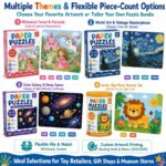 Ocean Adventure Paper Puzzle Set custom artwork detail