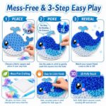 Ocean Animals Poke Art Kit size and dimensions