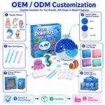Ocean Animals Poke Art Kit craft material detail