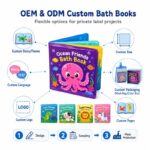 Custom Ocean Friends Color Changing Bath Book – Waterproof Soft Book interactive feature detail