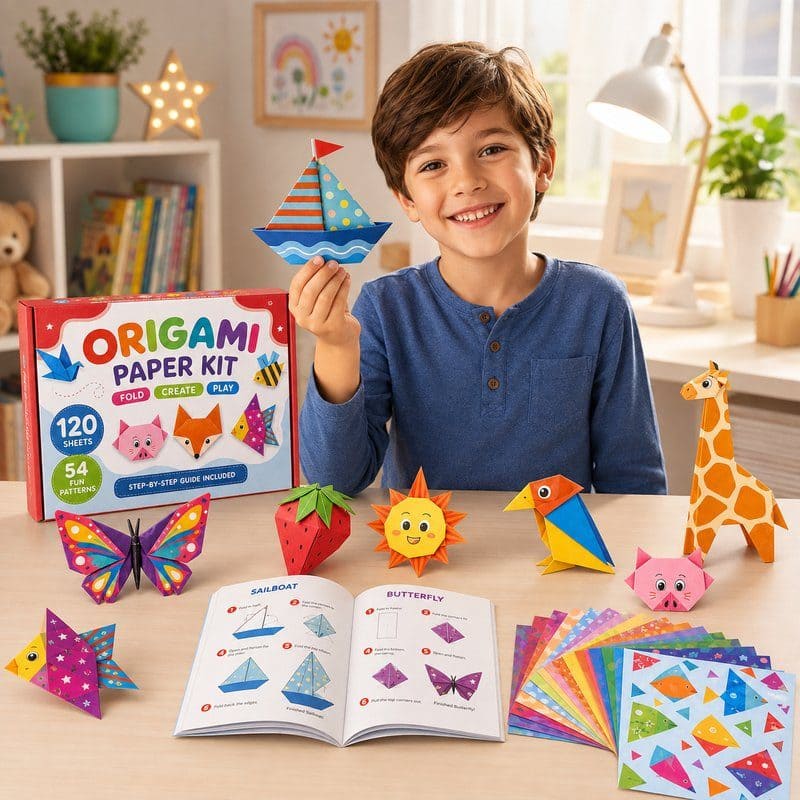 Origami Paper Folding Kit finished craft example