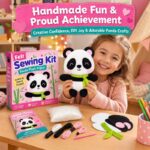 Panda Plush Felt Sewing Kit workmanship detail
