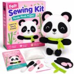 Panda Plush Felt Sewing Kit front view