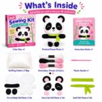 Panda Plush Felt Sewing Kit kit contents view