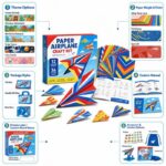 Paper Airplane Craft Kit craft material detail