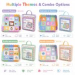 Pastel Animal EVA Foam Puzzle Mat & Playpen Set custom artwork detail