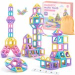 Pastel Mini Magnetic Tiles Set front view