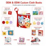 Pet Animals Baby Cloth Story Book shape and color detail